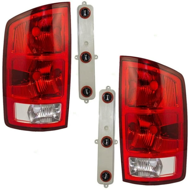 Taillights with Circuit Board Driver and Passenger Replacements for 02-06 Dodge Ram Pickup Truck 55077347AF 55077348AF Taillights with Circuit Board Driver and Passenger Replacements for 02-06 Dodge Ram Pickup Truck 55077347AF 55077348AF